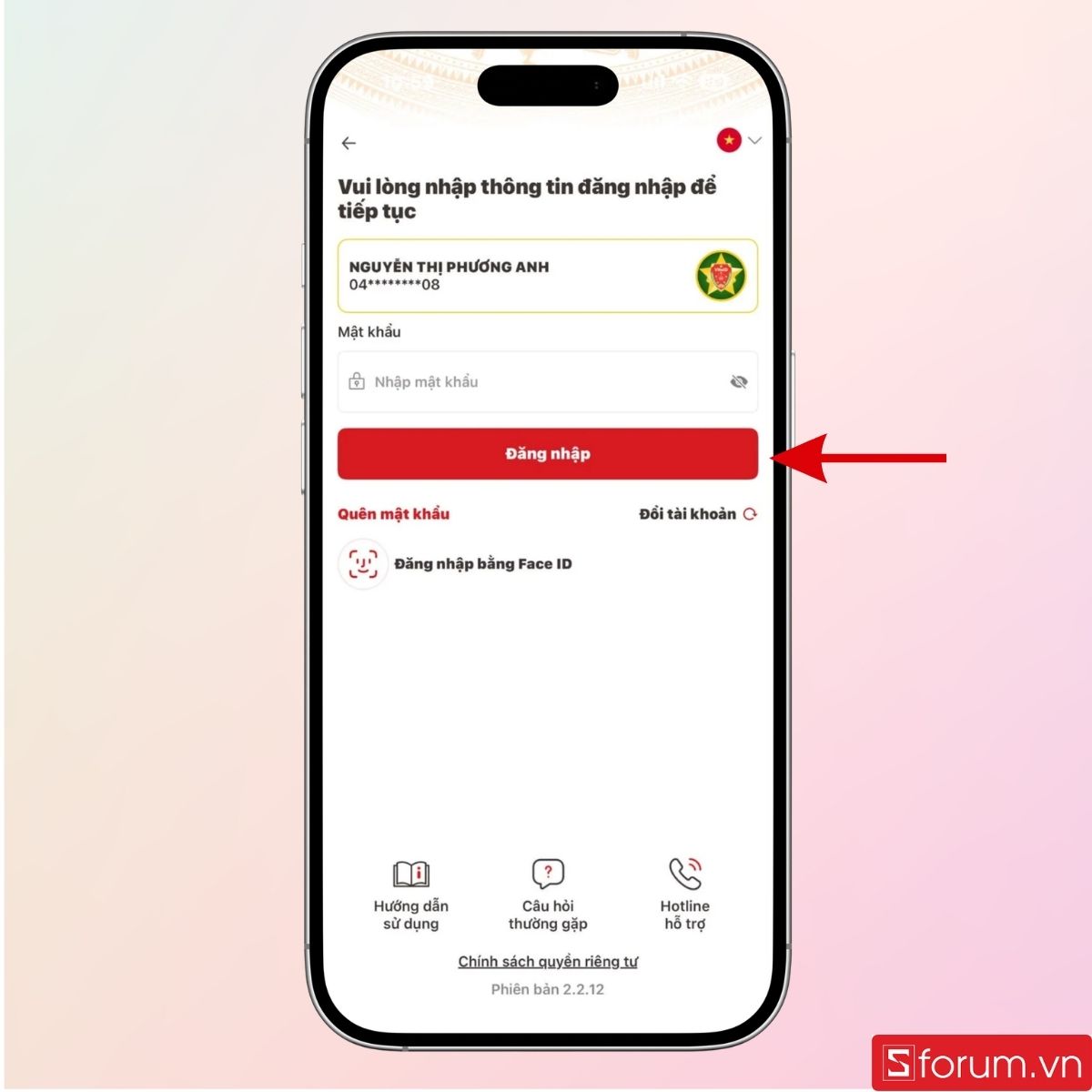 Đăng nhập VNeID của bạn