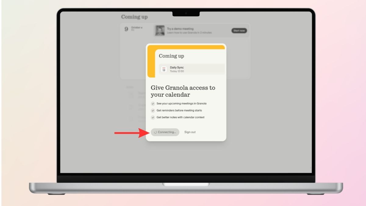 Kết nối phần mềm với Google Calendar