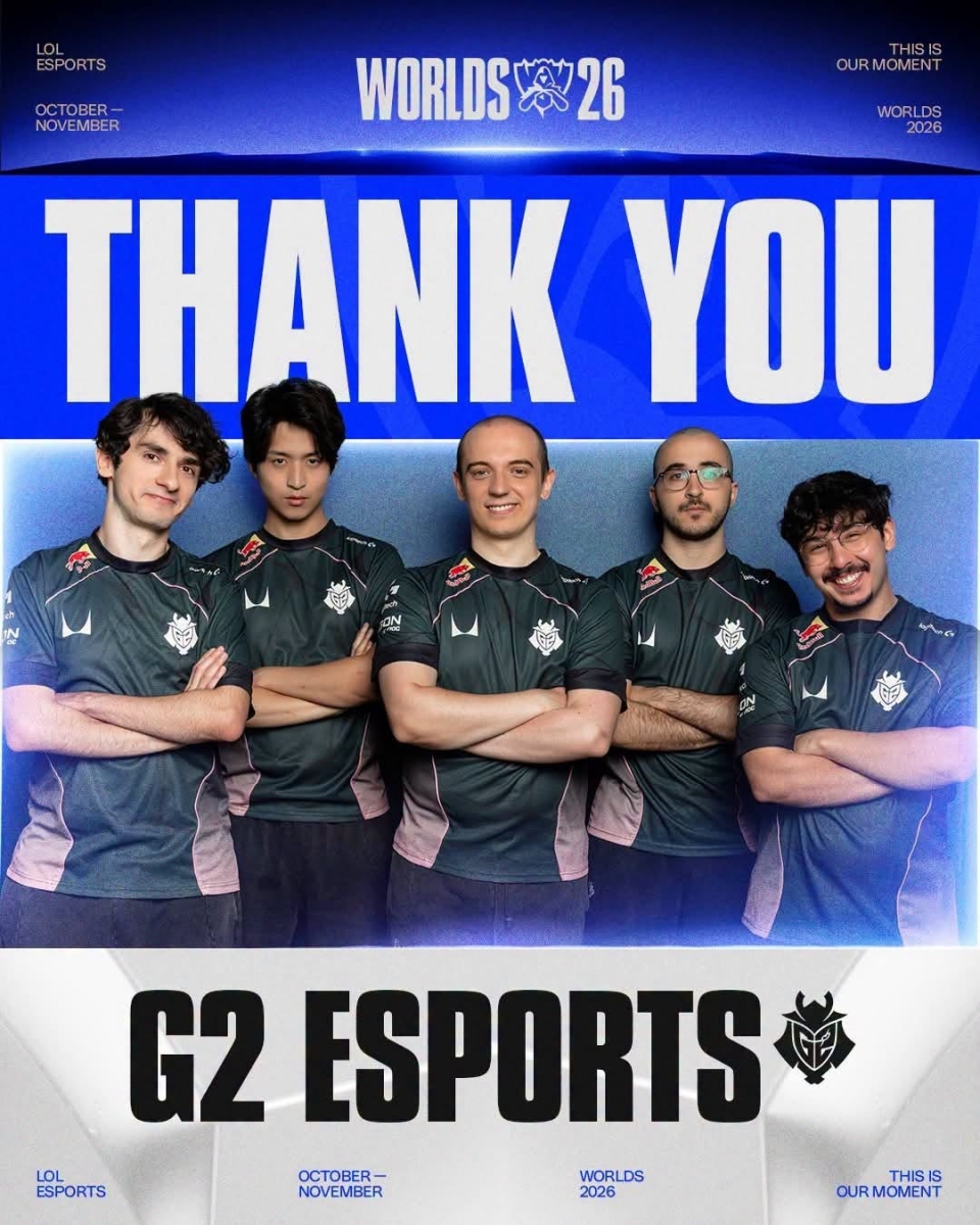 G2 Esports là cái tên seed 1 tiếp theo khép lại hành trình tại CKTG 2026