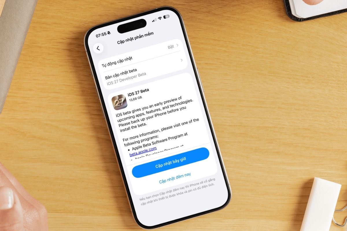 Tổng quan về iOS 27 Beta