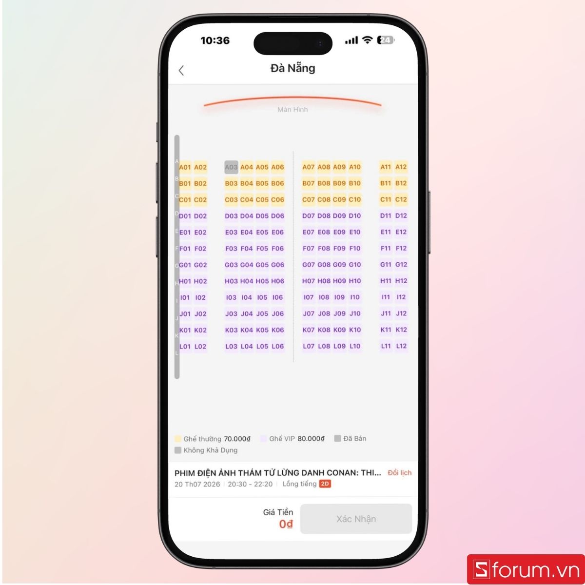 Sơ đồ rạp chiếu phim