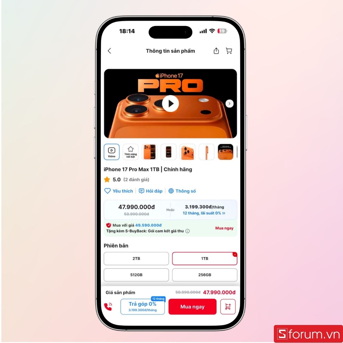 Chọn một sản phẩm bạn muốn lên đời