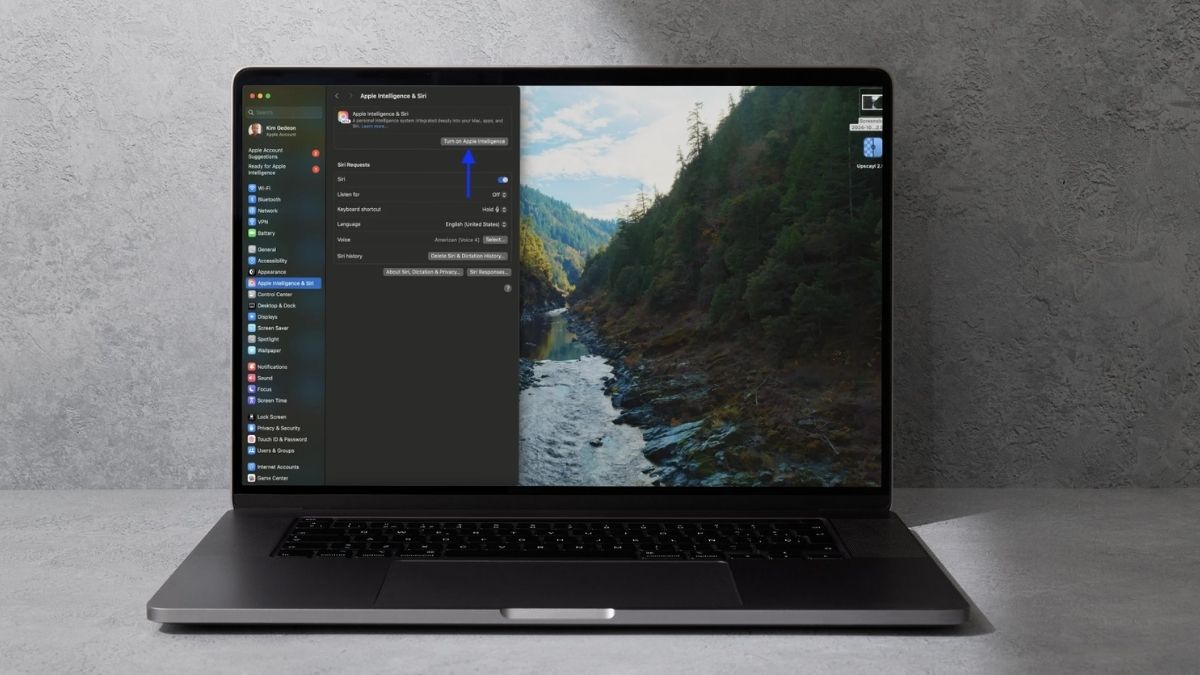 Tiến hành bật Apple Intelligence