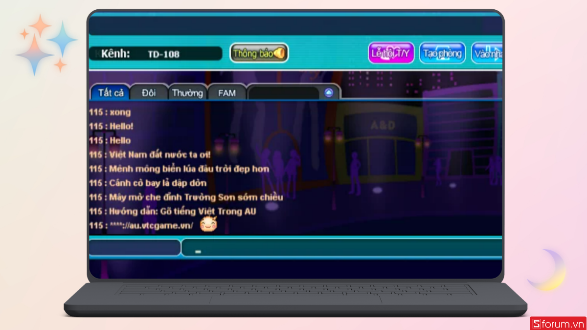 Nhập thử tiếng Việt trong game