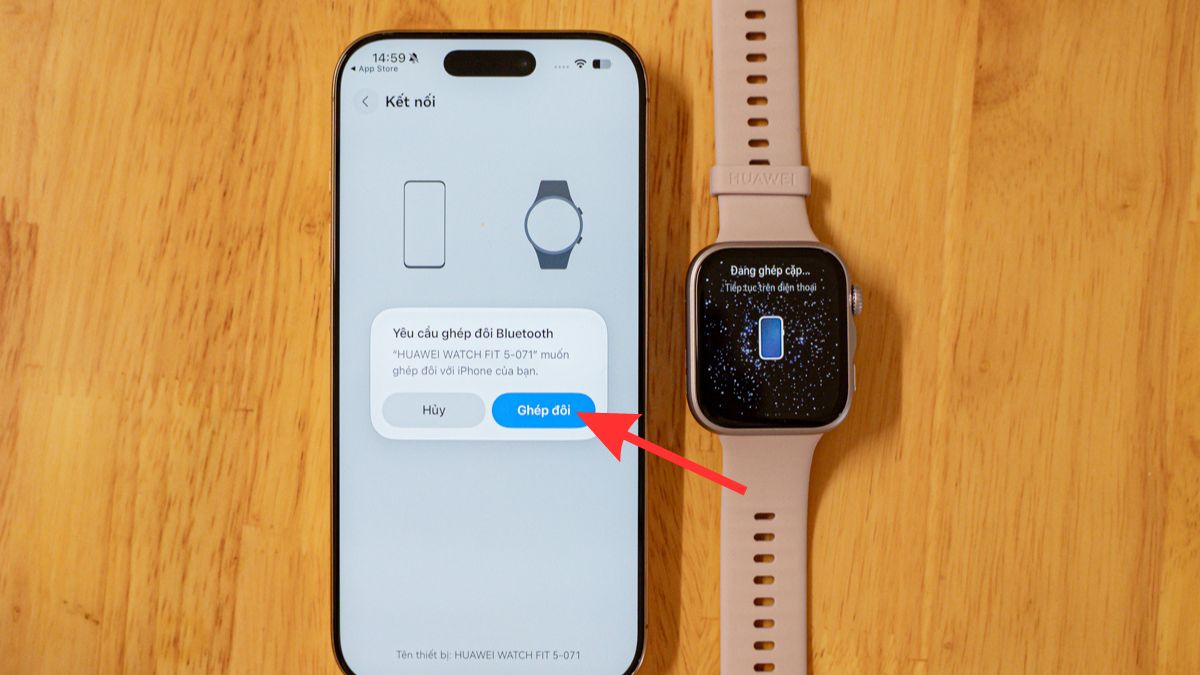 Xác nhận ghép nối trên iPhone