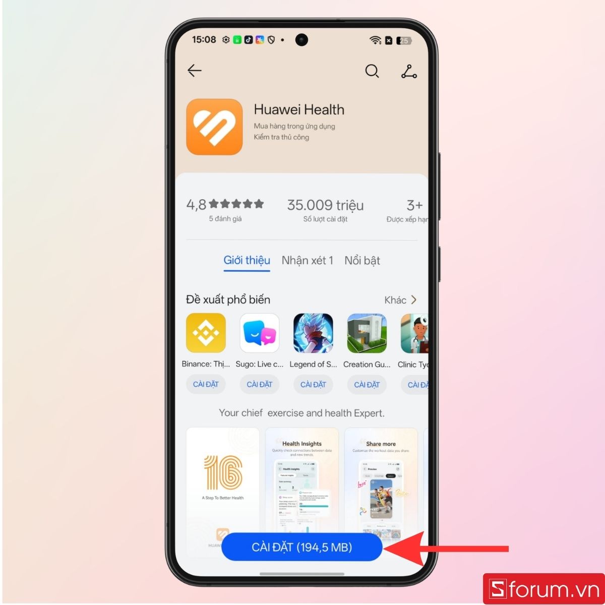 Bạn có thể tải ứng dụng trên CH Play
