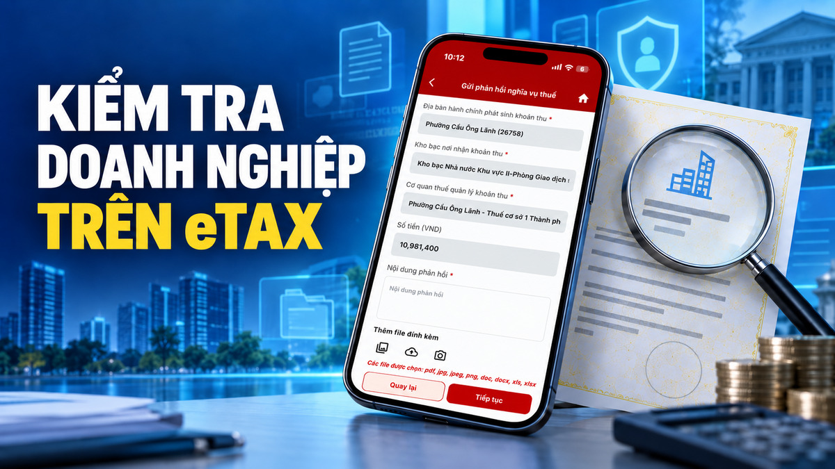 Hướng dẫn kiểm tra doanh nghiệp trên eTax và xử lý trường hợp bị đứng tên nợ thuế