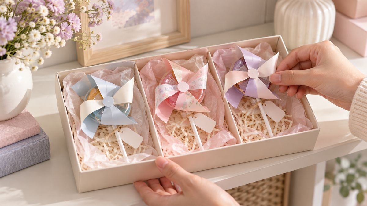 Hướng dẫn làm chong chóng kẹo mút xinh xắn để tặng người thương