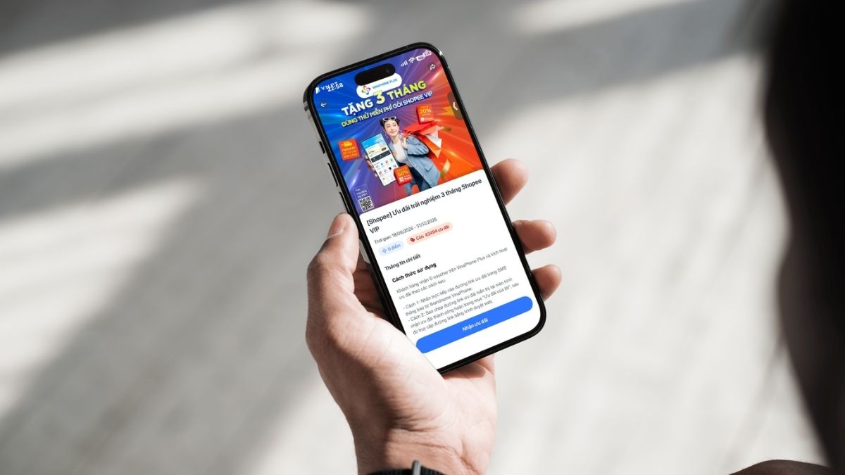 Hướng dẫn nhận 3 tháng Shopee VIP từ Vinaphone đơn giản nhất