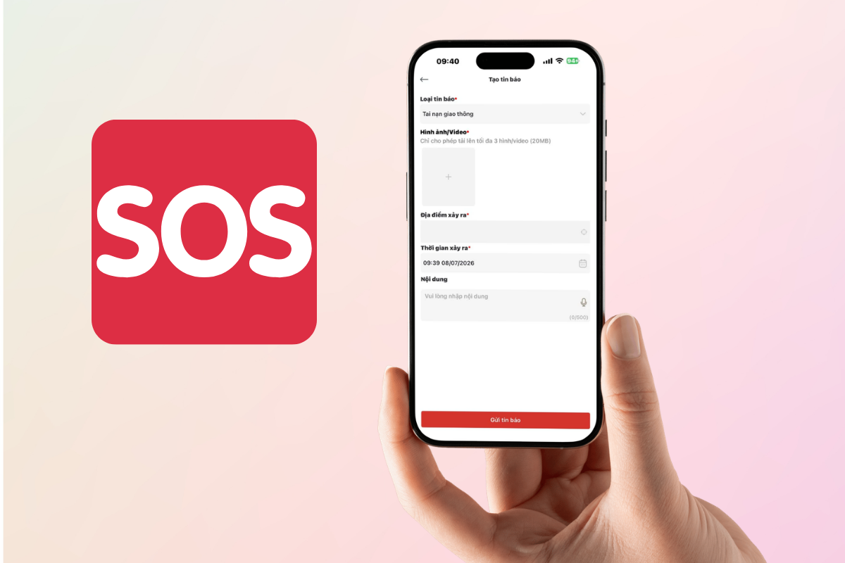 Lưu ý chung khi sử dụng app SOS An Ninh và Trật tự