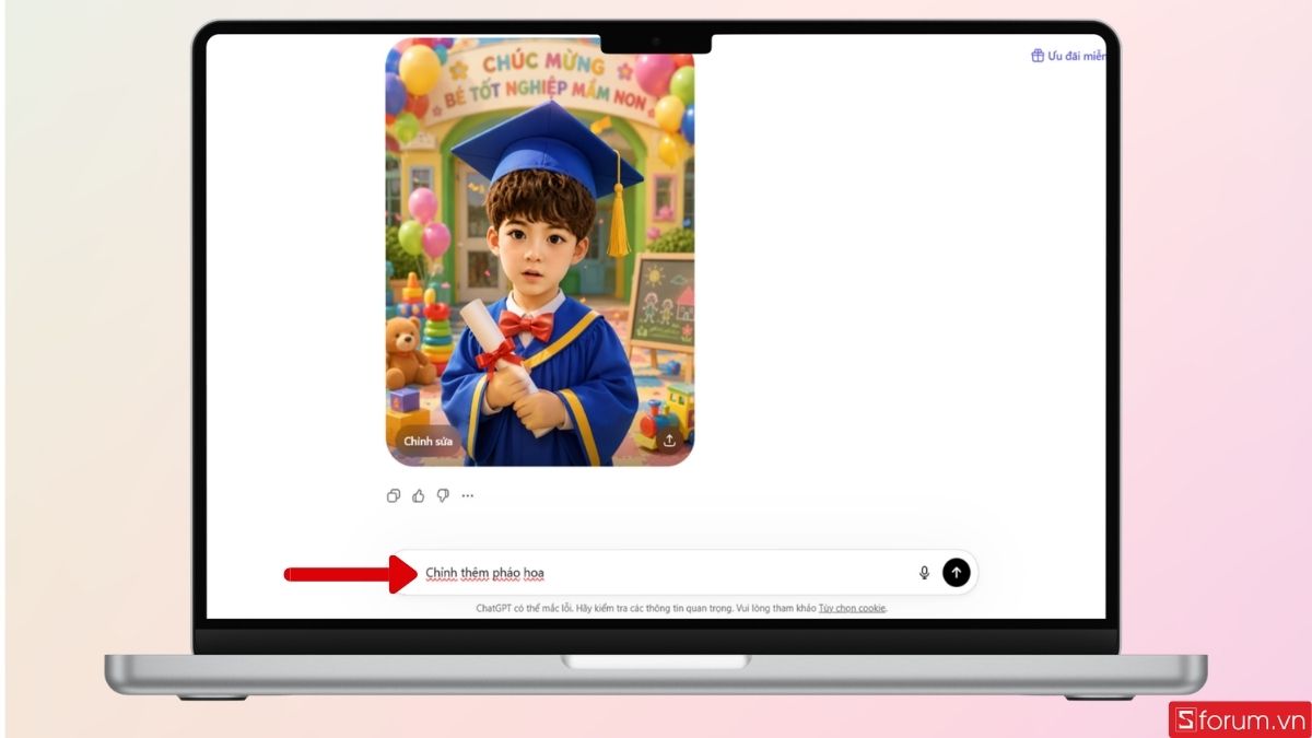 Bạn có thể thêm các yêu cầu chỉnh sửa nếu hình chưa ưng ý