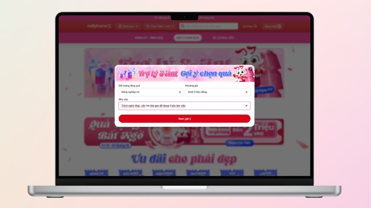 Nhập đầy đủ thông tin xác thực để đảm bảo AI cho ra kết quả đúng