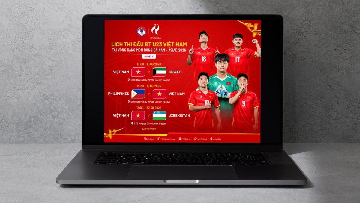 Thông tin về Lịch thi đấu của U23 Việt Nam tại ASIAD 2026