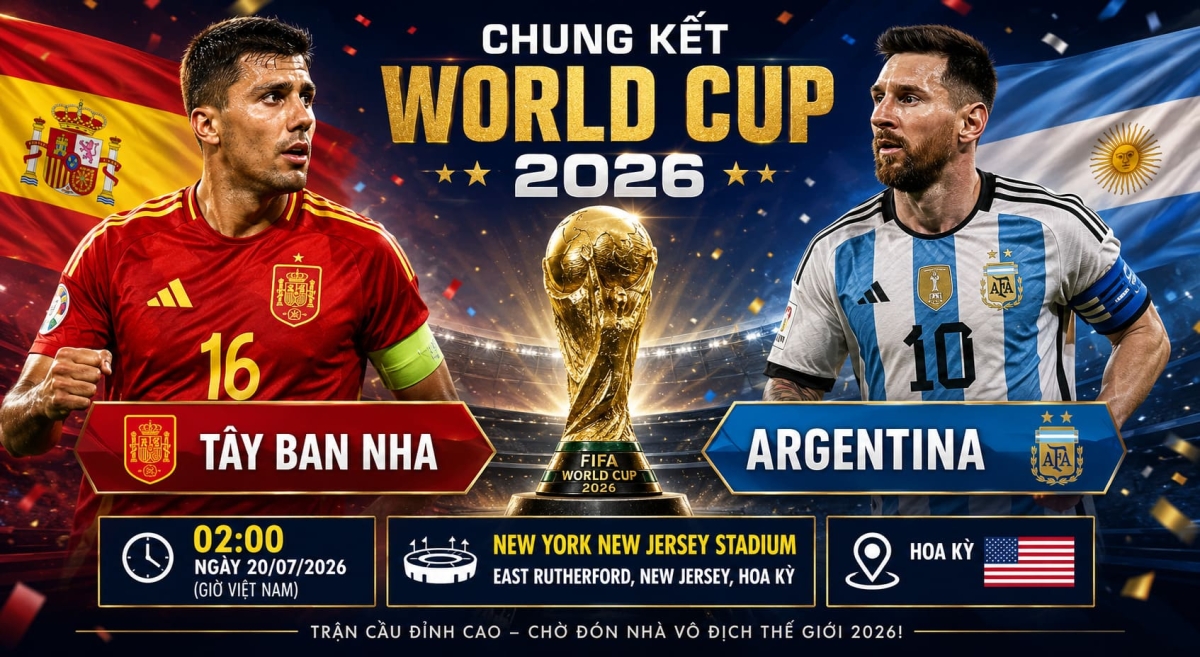 Cách xem trận Tây Ban Nha và Argentina Chung Kết World Cup 2026 chi tiết và đầy đủ