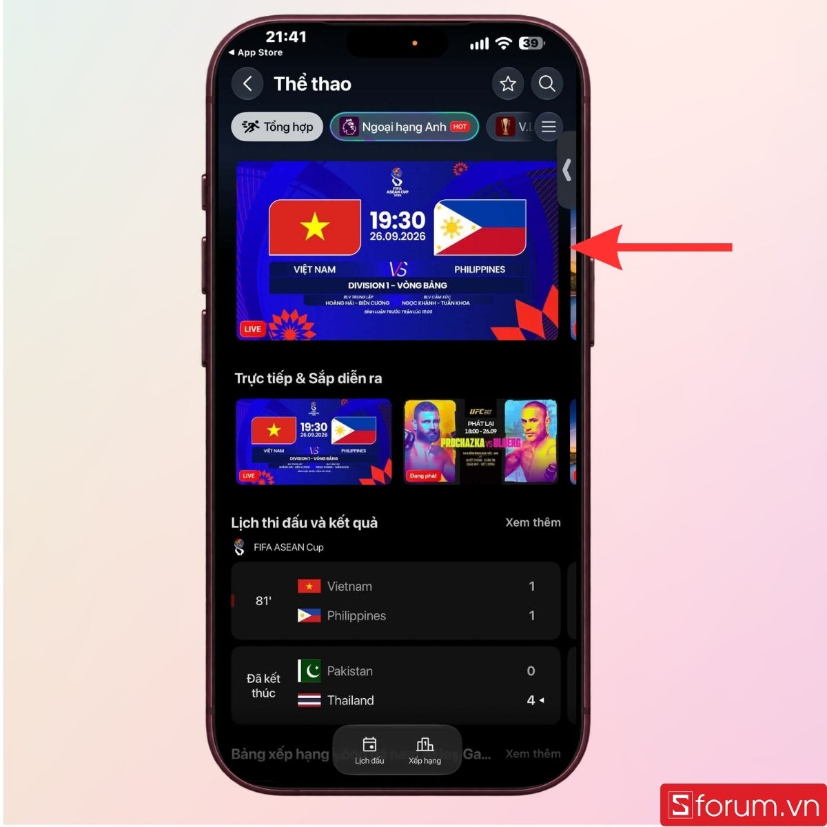 Chọn đúng trận đấu giữa Việt Nam vs Philippines