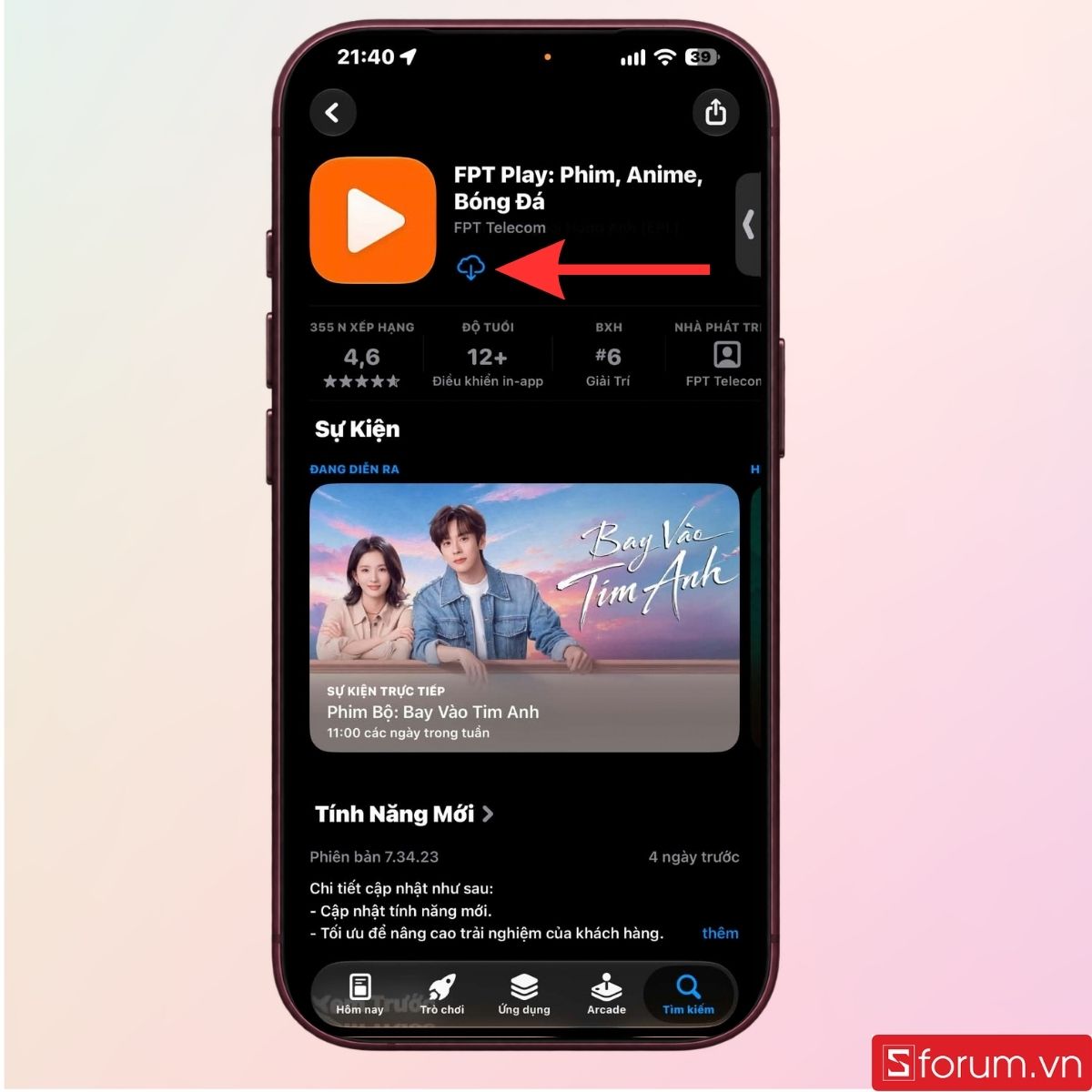 Tải ứng dụng FPT Play về điện thoại