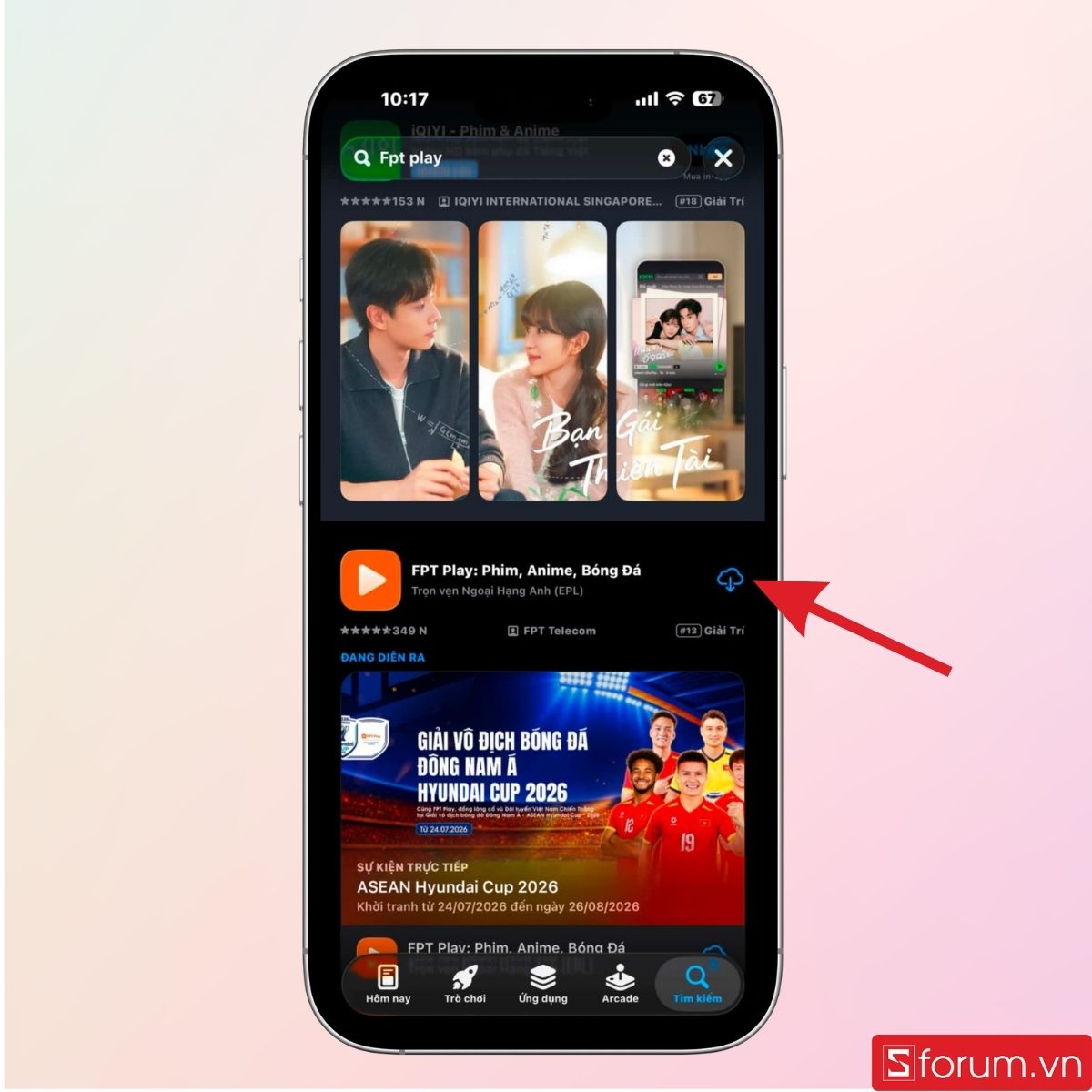 Tải ứng dụng FPT Play về điện thoại