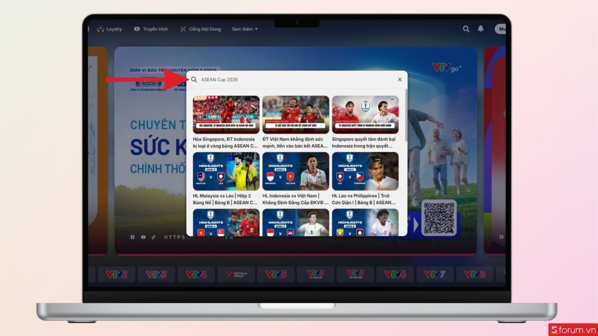 Tìm kiếm trận đấu bạn muốn xem