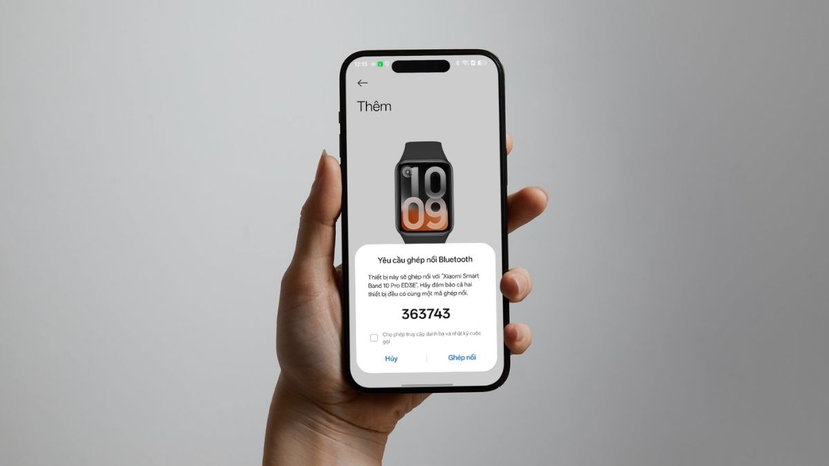 Xiaomi Band 10 Pro kết nối với điện thoại qua Mi Fitness