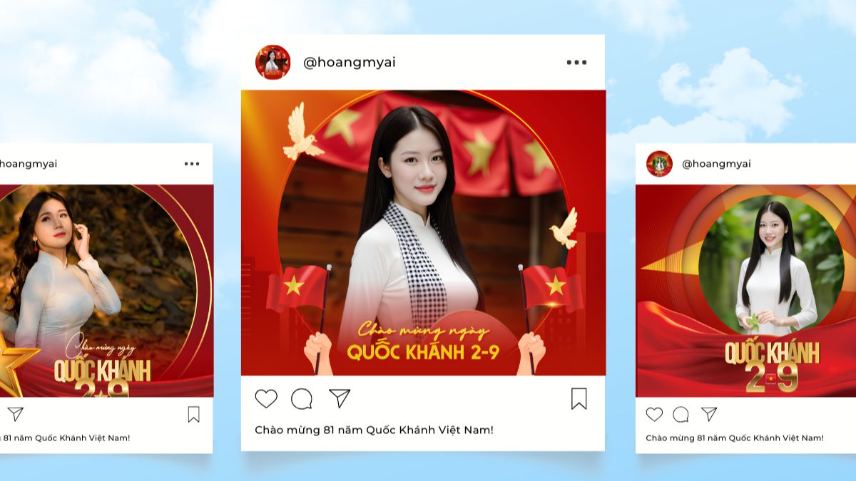 Gợi ý khung avatar 2/9 đẹp nhất 2026 chào mừng Quốc Khánh