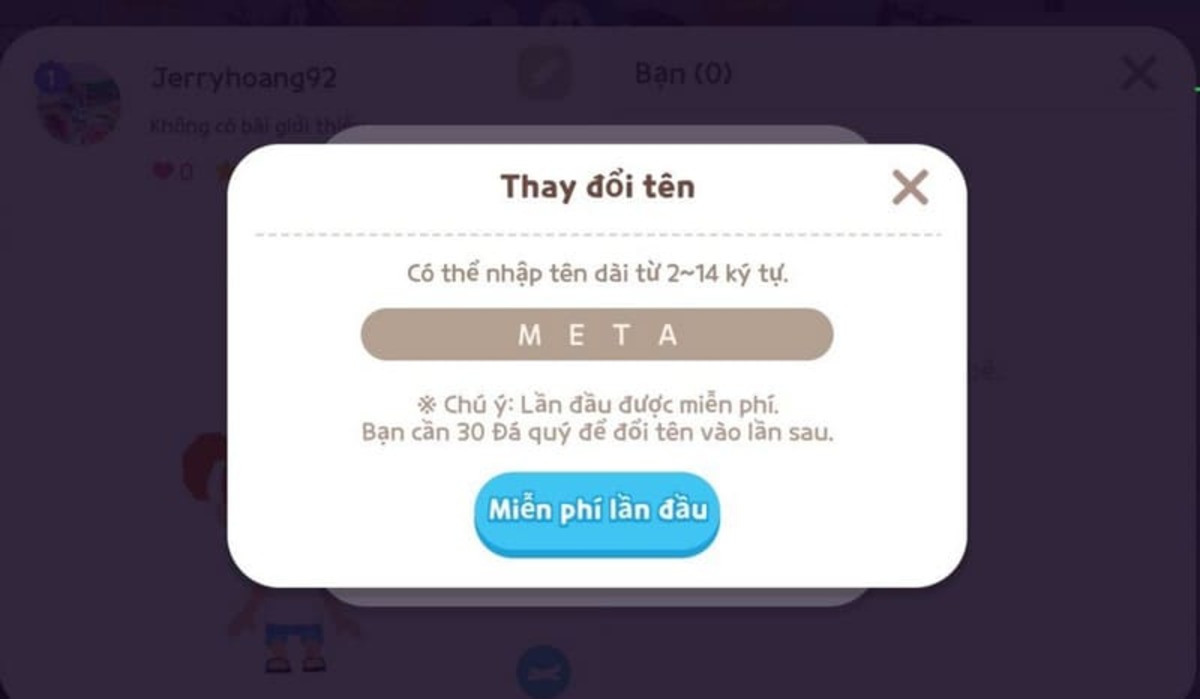 Hướng dẫn cách copy ký tự khoảng trống Play Together