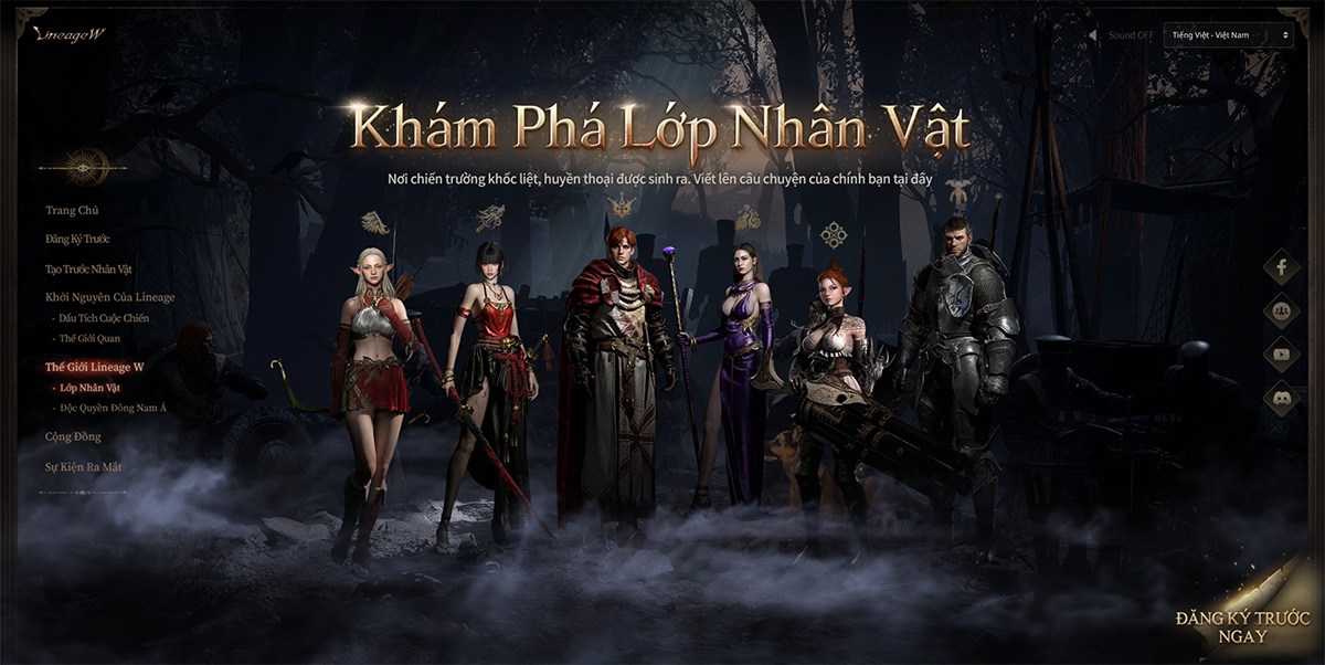 Game có đa dạng class cho bạn lựa chọn