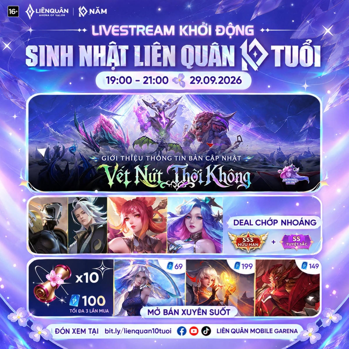 Tung hàng loạt deal hấp dẫn trong buổi livestream