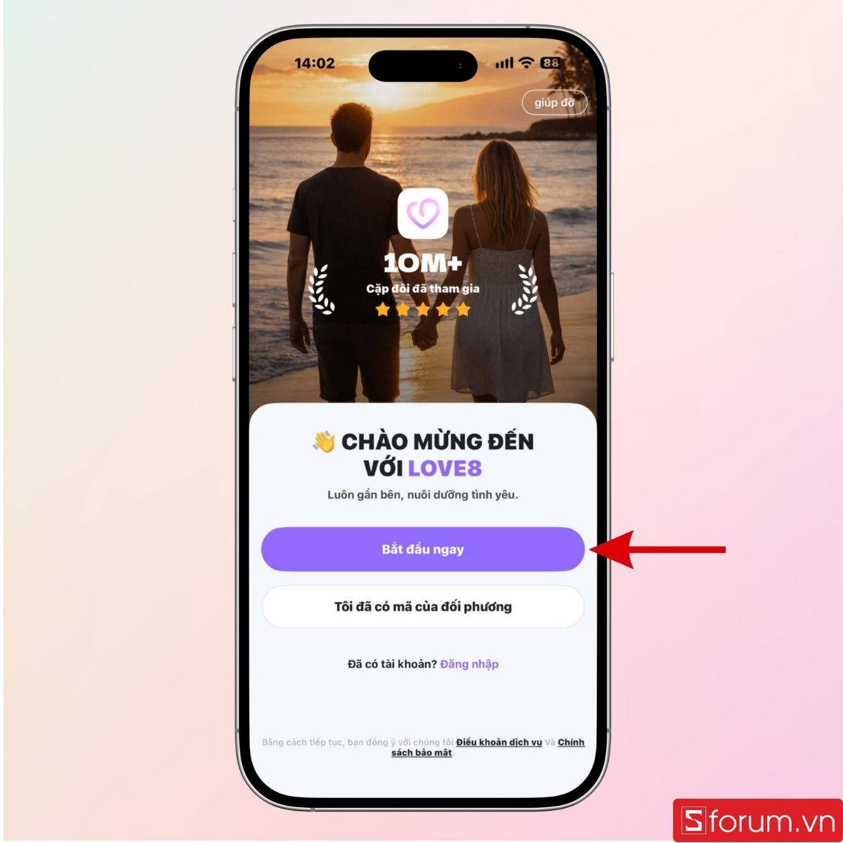 Bắt đầu tạo tài khoản của bạn
