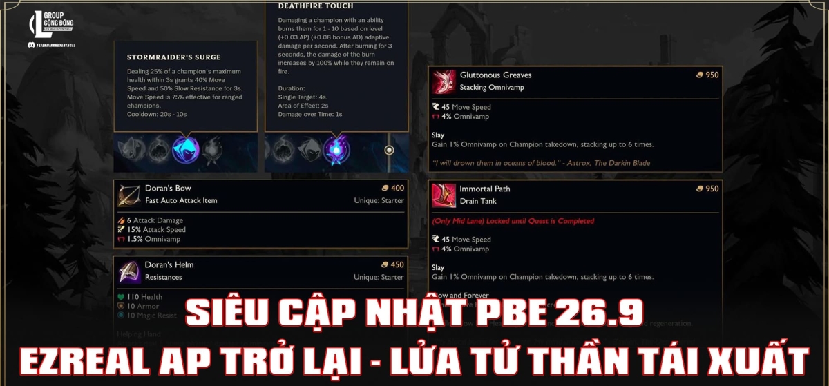 Hàng loạt trang bị mới xuất hiện