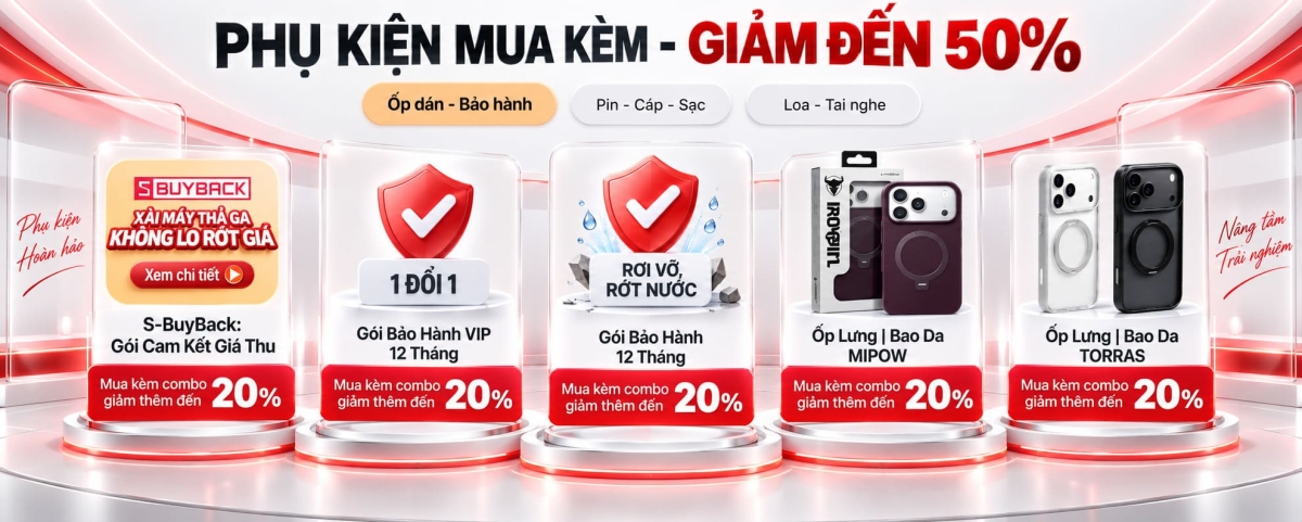 Tổng hợp những đãi phụ kiện mua kèm iPhone 18 Pro series tại CellphoneS
