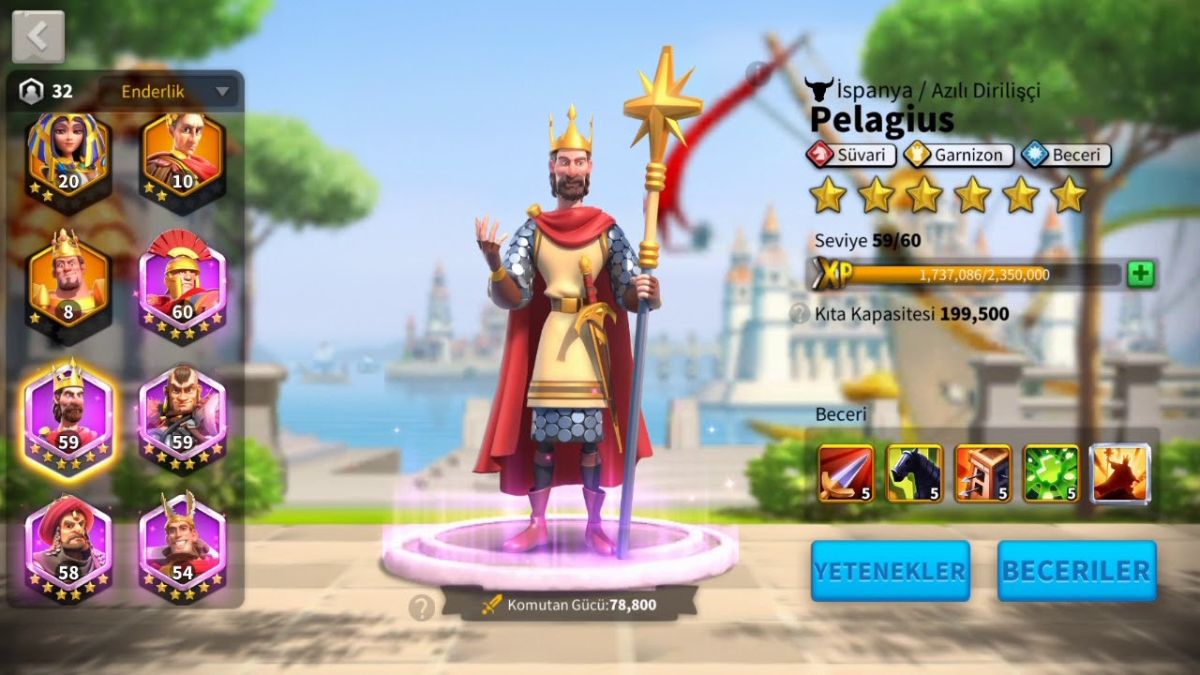 Tổng quan về Pelagius trong Rise of Kingdoms 