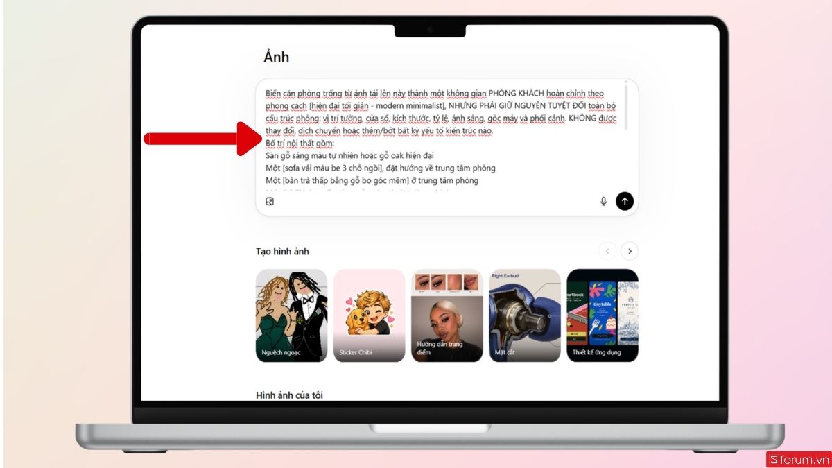 Nhập prompt tại đây