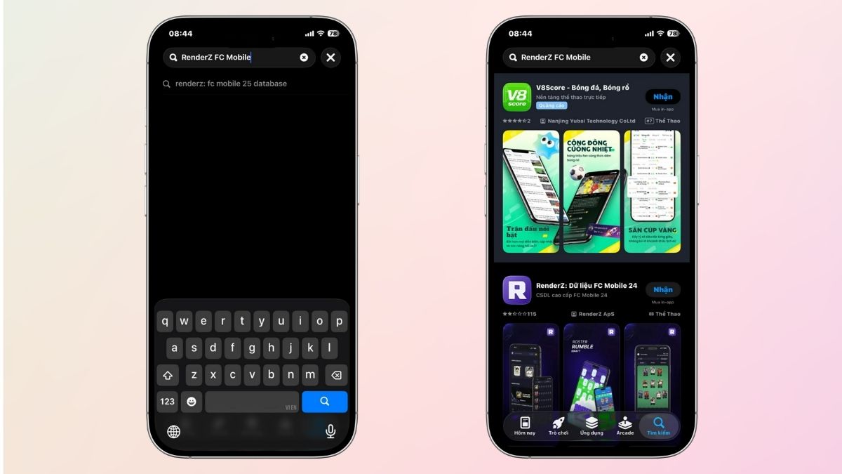 Chi tiết các bước để tải RenderZ FC Mobile trên iPhone