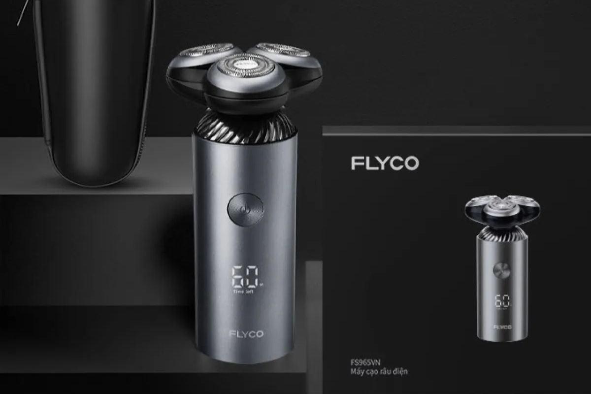 Review nhanh máy cạo râu điện xoay Flyco FS965VN
