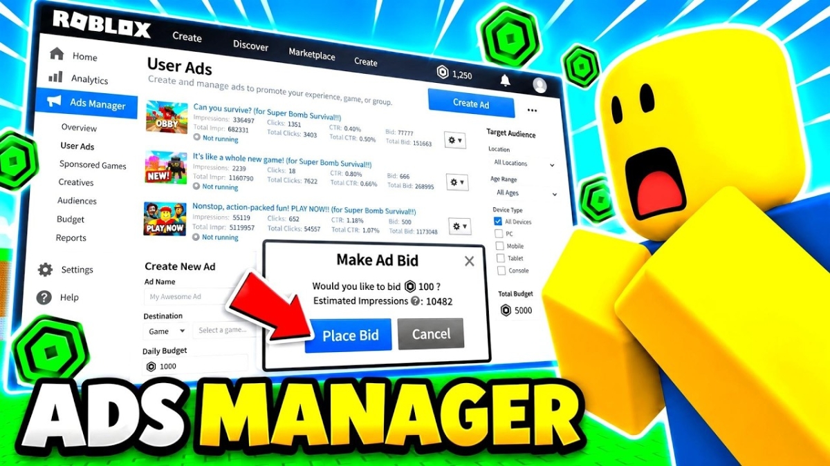 Roblox Ads là gì? Roblox Ads Manager là gì? Hướng dẫn quảng bá trải nghiệm hiệu quả