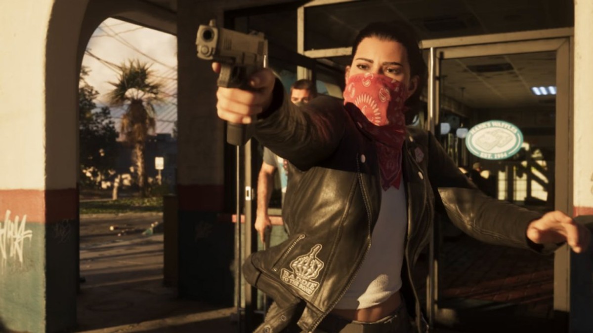 Phân cảnh Lucia cầm súng cực ngầu trong video gameplay chính thức của GTA 6