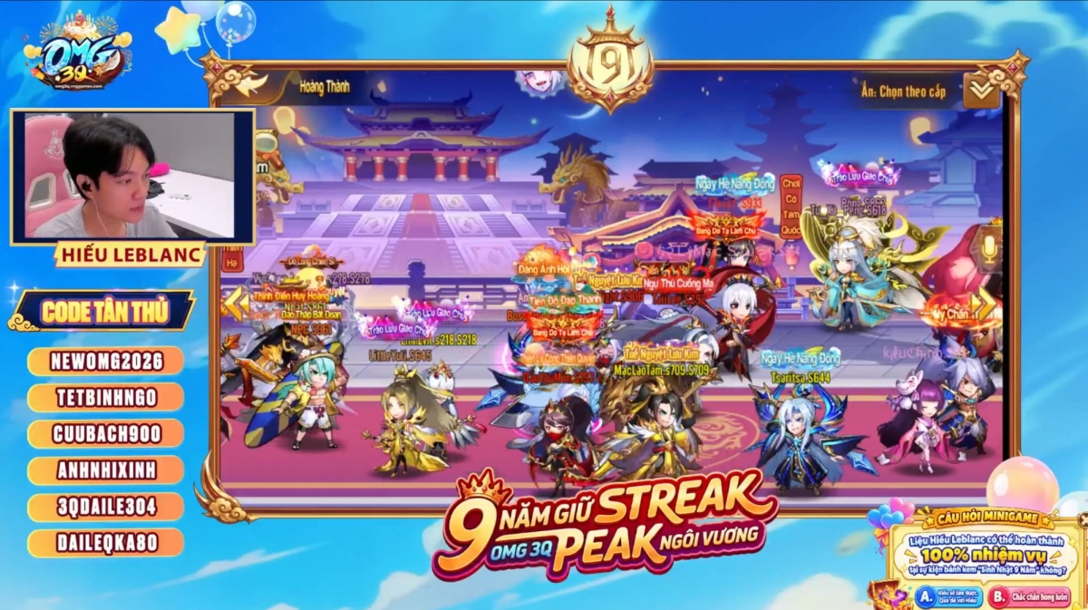 Hiếu Leblanc tự tin kêu gọi các game thủ OMG 3Q - VNG khiêu chiến