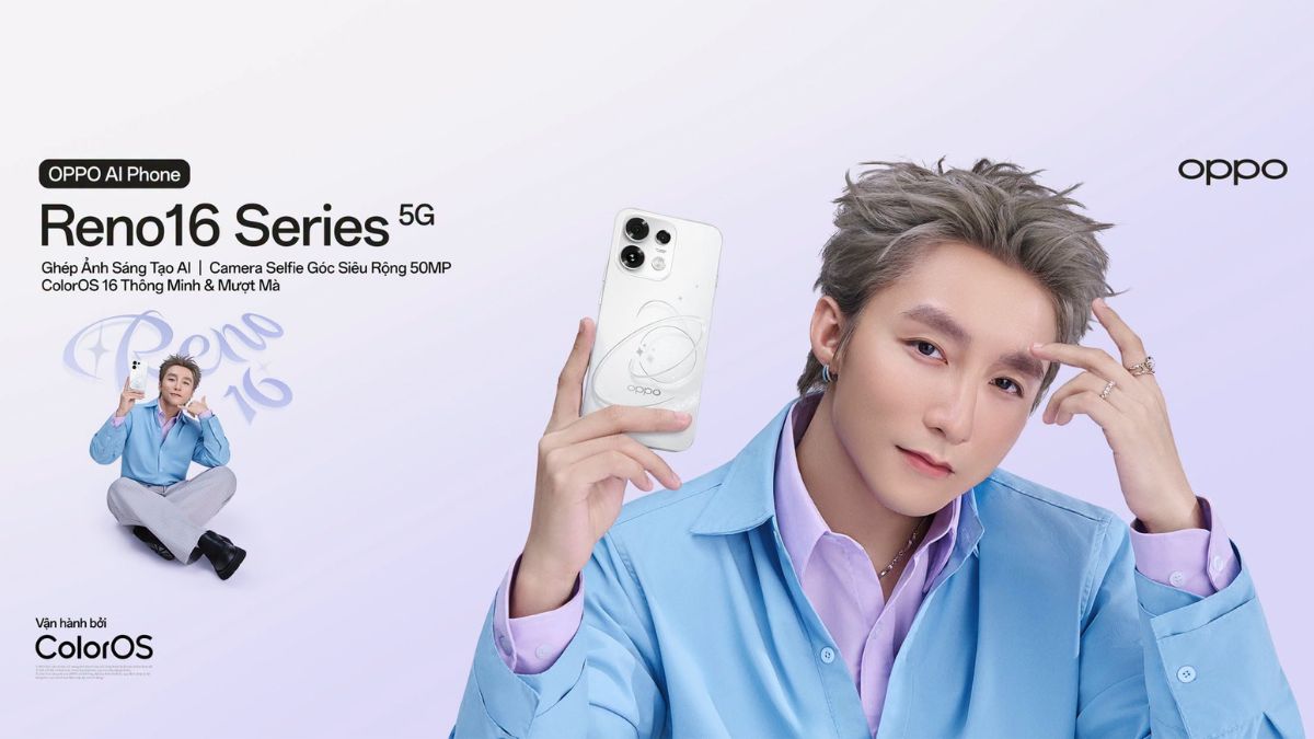 Sơn Tùng M-TP tái hợp OPPO, hé lộ thiết kế "hành tinh 3D" đầy cuốn hút trên OPPO Reno16 F