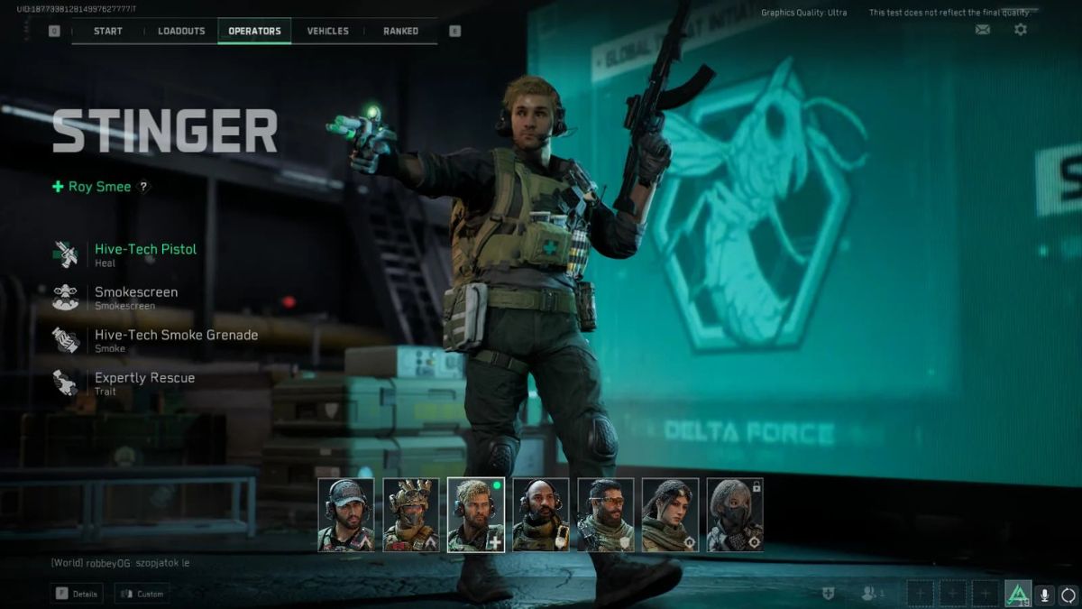 Hướng dẫn chơi Stinger Delta Force