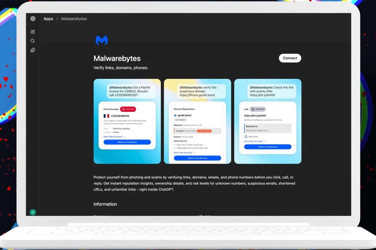 ChatGPT tích hợp nền tảng Malwarebytes để kiểm tra và phát hiện link lừa đảo