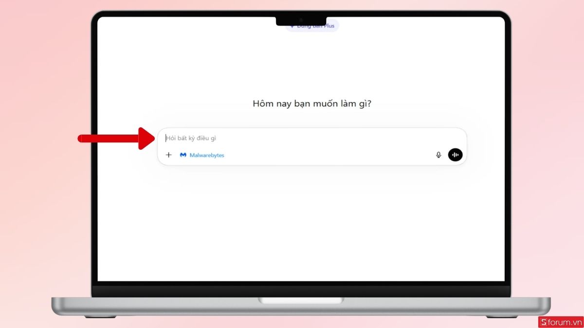 Giao diện ChatGPT đã tích hợp Malwarebytes 