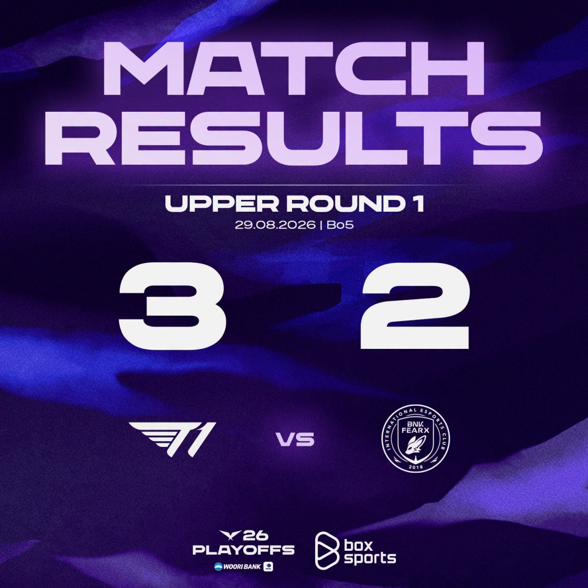 T1 giành chiến thắng 3 -2 trước BNK FEARX (BFX)