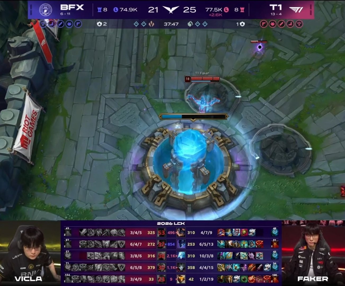 Game 1 giữa T1 và BFX gây cấn không khác gì trận CKTG