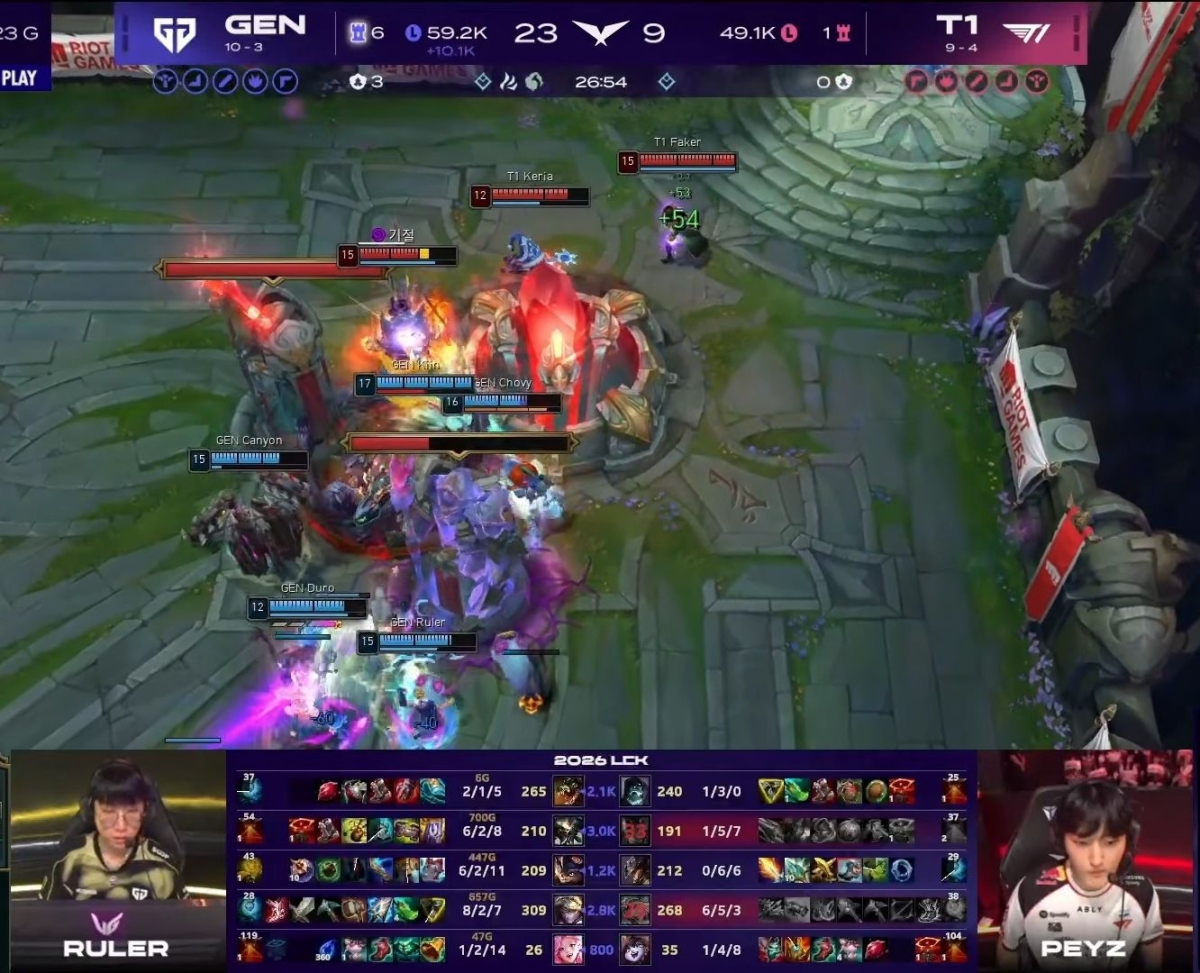 Gen.G mở màn 1 - 0 trước T1