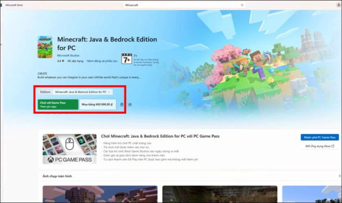 Cách tải game Minecraft 1.21.130 trên PC