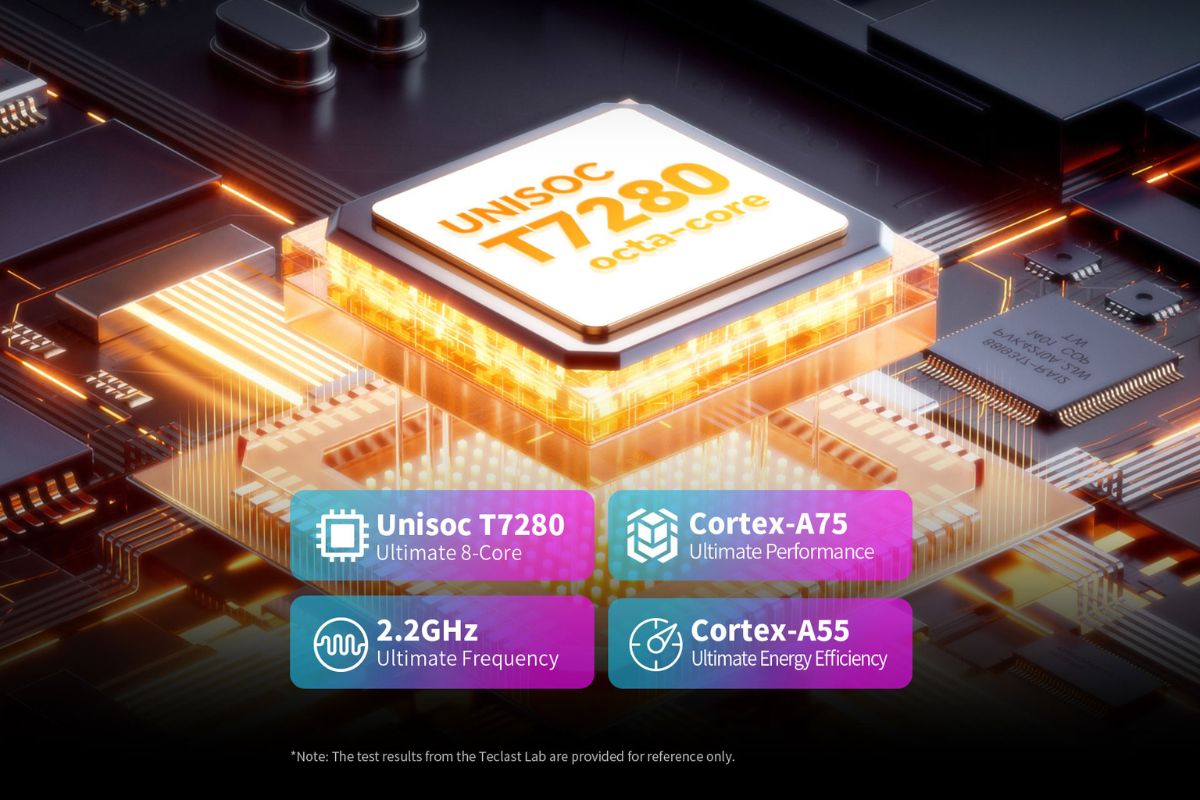 Máy được trang bị vi xử lý Unisoc T7280