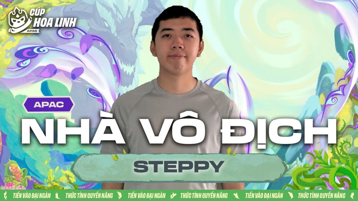 tuyển thủ Steppy của Singapore trở thành nhà vô địch mới của TPC Mùa 18