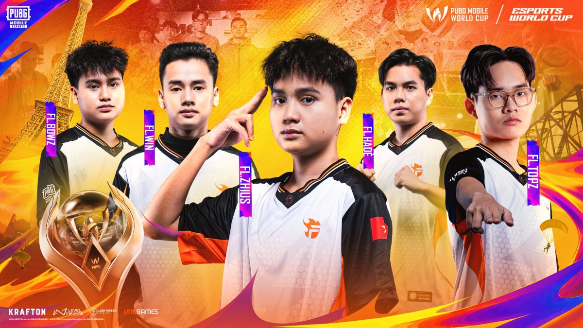 Đội hình Team Flash tham gia 2026 PUBG Mobile World Cup