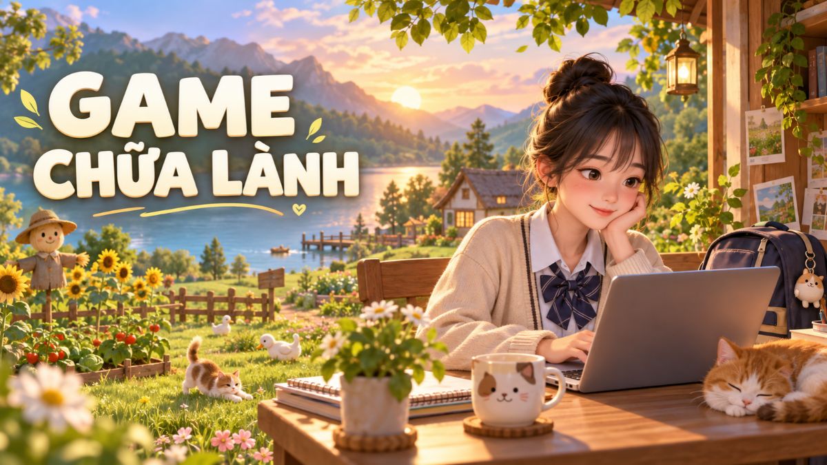 Top game chữa lành sau giờ học nhẹ nhàng, thư giãn và dễ chơi