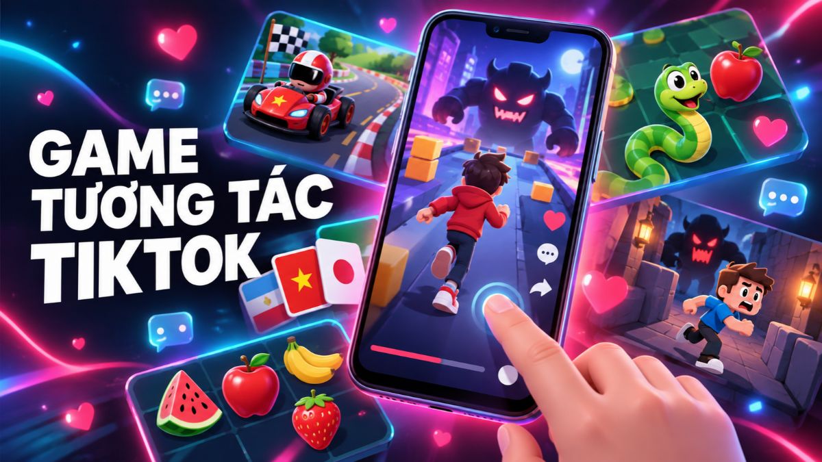 Top game tương tác hot nhất TikTok, càng đông người xem càng vui
